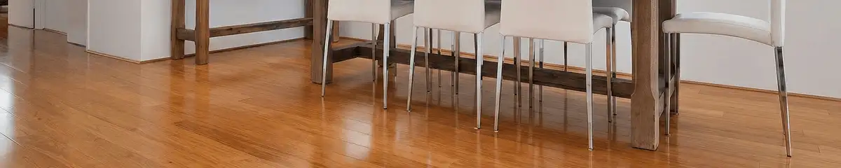 Professionally installed and refinished bamboo flooring in a residential home, showcasing smooth finish and natural wood tones in Sacramento, CA