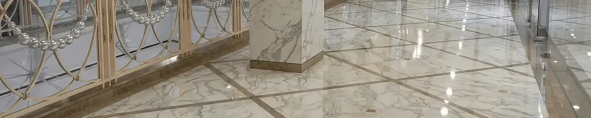 Beautiful marble floor professionally installed in Sacramento, CA